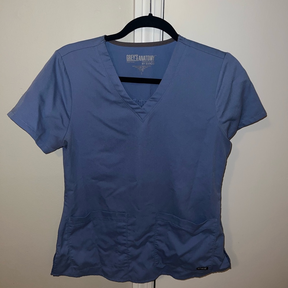 Blue greys anatomy scrub top